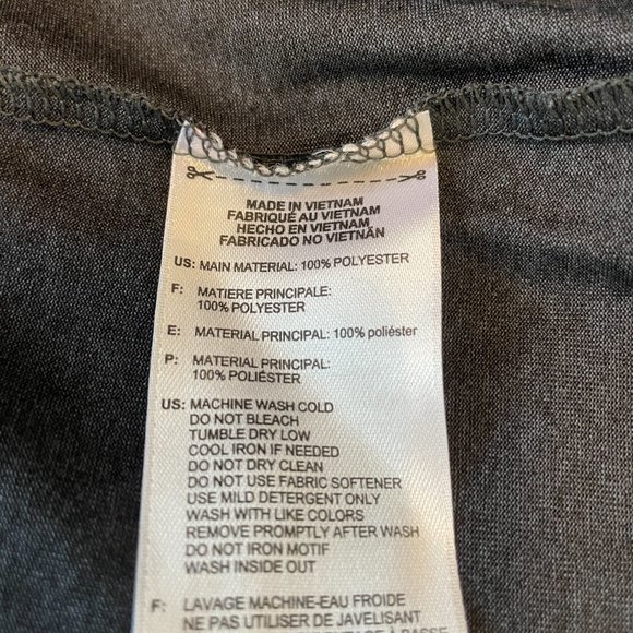 WOMENS ADIDAS CLIMALITE CHARCOAL GRAY DERBY STRIPE T-BACK TANK TOP XL - Picture 10 of 10